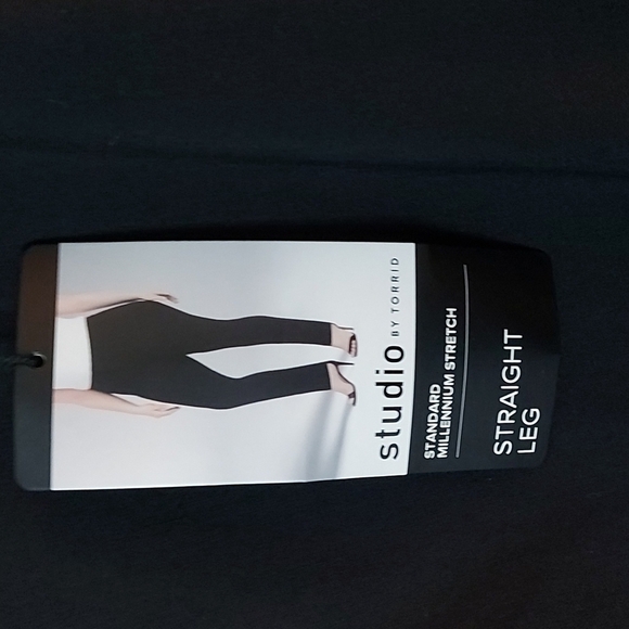 NWT Torrid Studio Standard Millennium Stretch Straight Leg Pants Black Size 12 - Picture 6 of 10